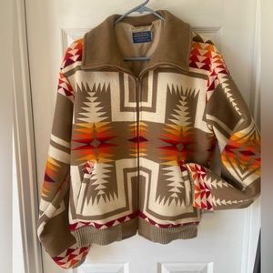 Mens Vintage 1960’s Pendleton Chief Joseph High Grade Western Wear bomber jacket